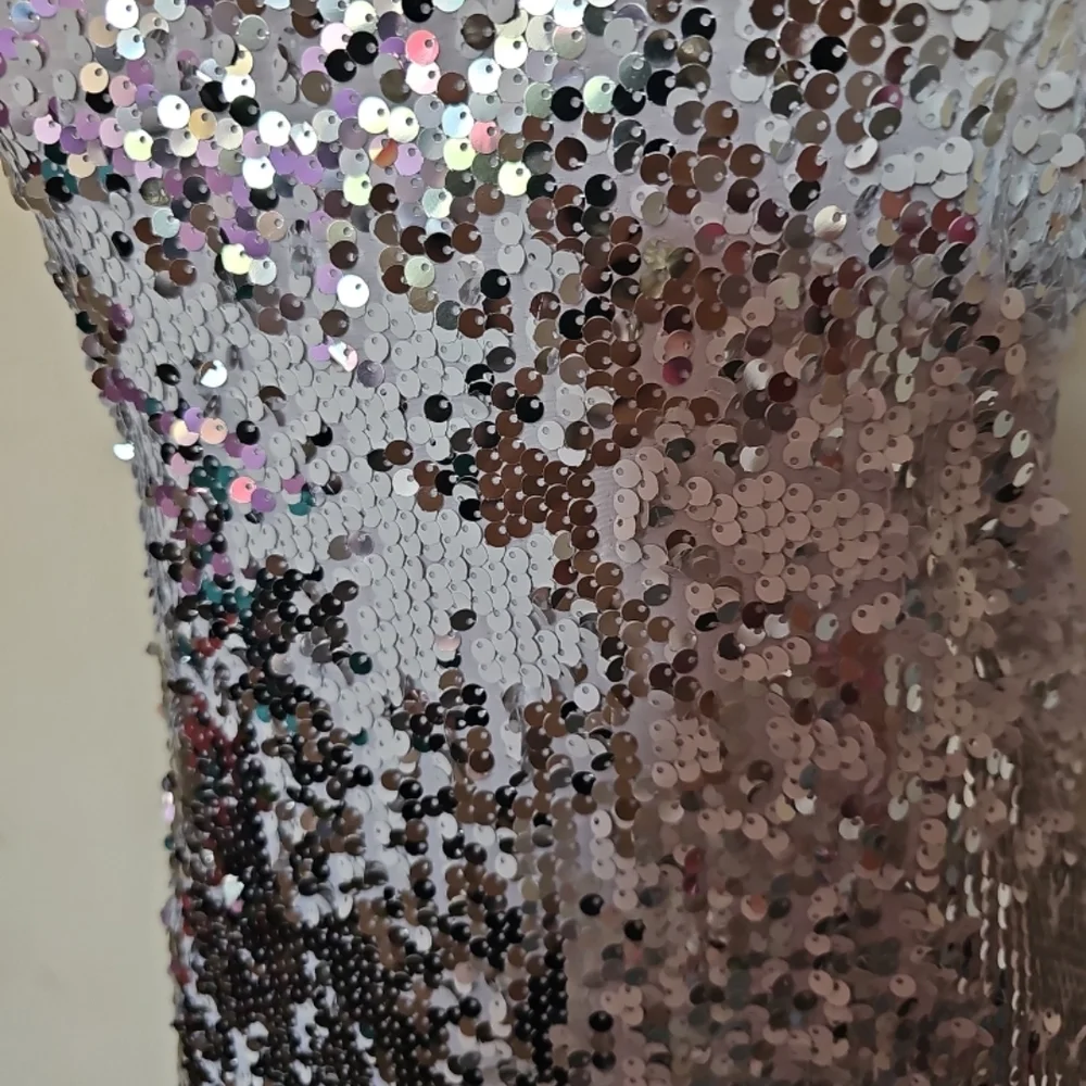 Lilly Pulitzer Silver Sequin Strapless Dress - Picture 2 of 5